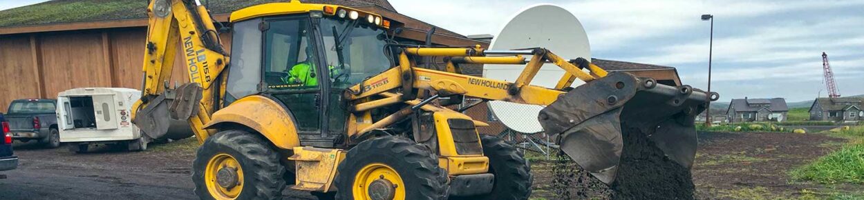 heavy equipment working on roads